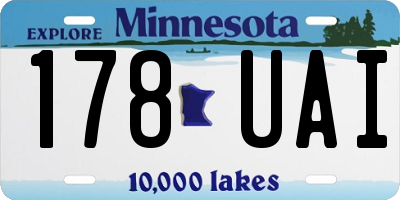 MN license plate 178UAI