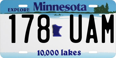 MN license plate 178UAM