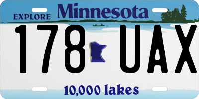 MN license plate 178UAX