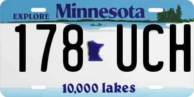MN license plate 178UCH