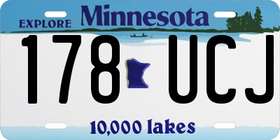 MN license plate 178UCJ