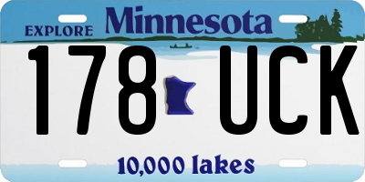 MN license plate 178UCK