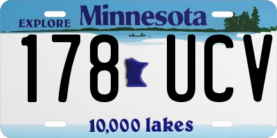 MN license plate 178UCV