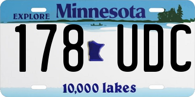 MN license plate 178UDC