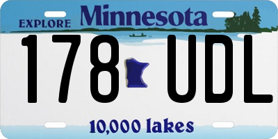 MN license plate 178UDL