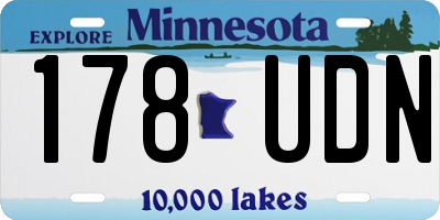 MN license plate 178UDN