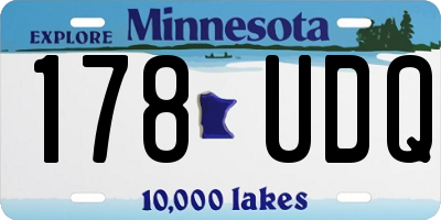 MN license plate 178UDQ