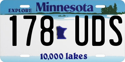 MN license plate 178UDS