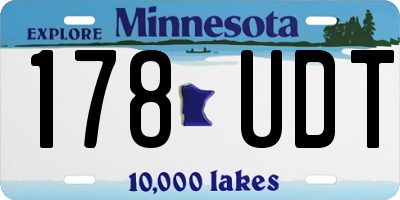 MN license plate 178UDT