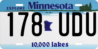 MN license plate 178UDU