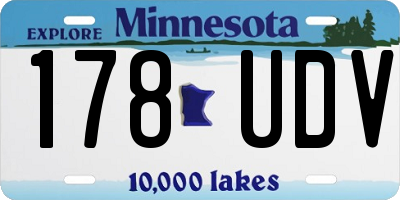 MN license plate 178UDV