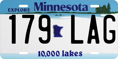 MN license plate 179LAG