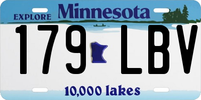 MN license plate 179LBV