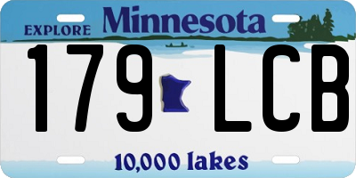 MN license plate 179LCB