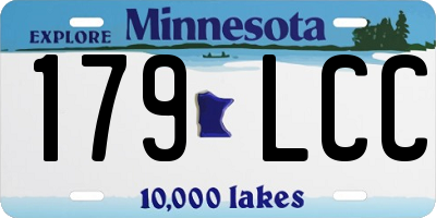 MN license plate 179LCC