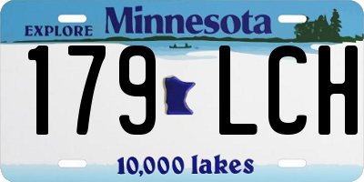 MN license plate 179LCH