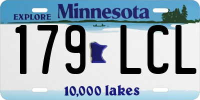 MN license plate 179LCL