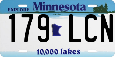 MN license plate 179LCN