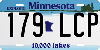 MN license plate 179LCP
