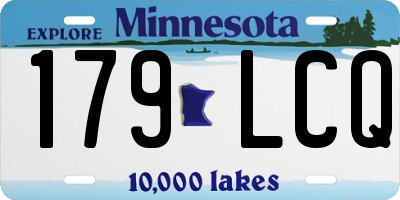 MN license plate 179LCQ