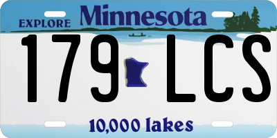 MN license plate 179LCS
