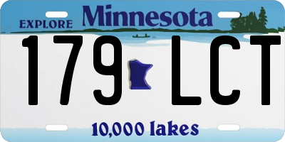MN license plate 179LCT