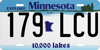 MN license plate 179LCU