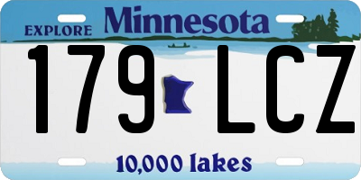 MN license plate 179LCZ