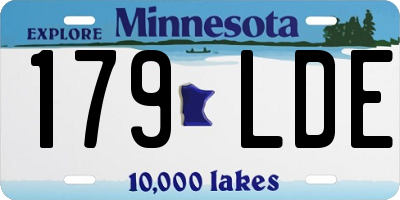 MN license plate 179LDE