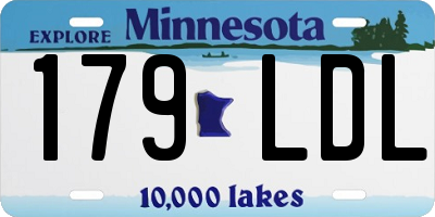 MN license plate 179LDL