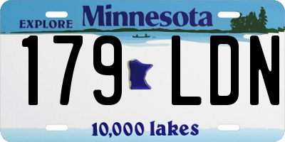 MN license plate 179LDN