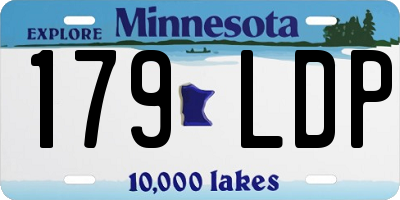 MN license plate 179LDP