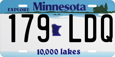 MN license plate 179LDQ