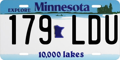 MN license plate 179LDU