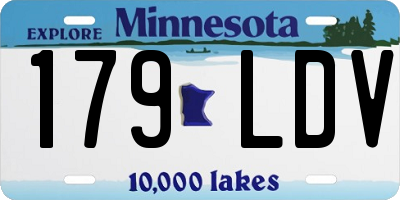 MN license plate 179LDV