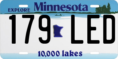 MN license plate 179LED