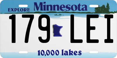 MN license plate 179LEI