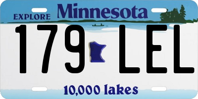MN license plate 179LEL