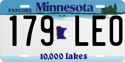 MN license plate 179LEO