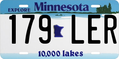 MN license plate 179LER