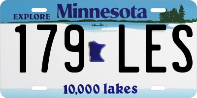 MN license plate 179LES