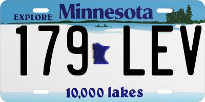 MN license plate 179LEV
