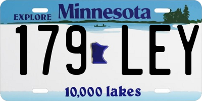 MN license plate 179LEY