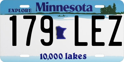 MN license plate 179LEZ