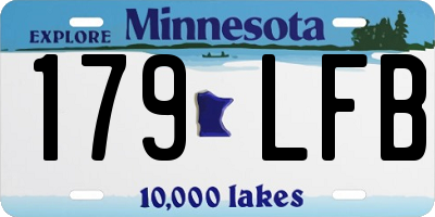 MN license plate 179LFB