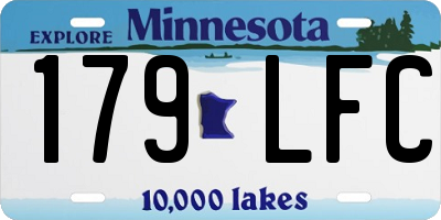 MN license plate 179LFC