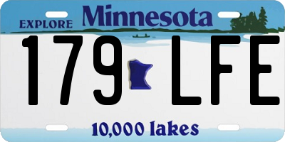 MN license plate 179LFE