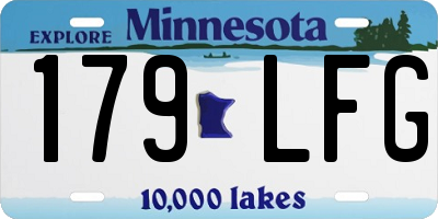 MN license plate 179LFG
