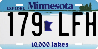 MN license plate 179LFH