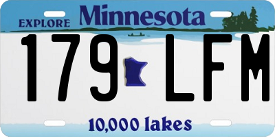 MN license plate 179LFM